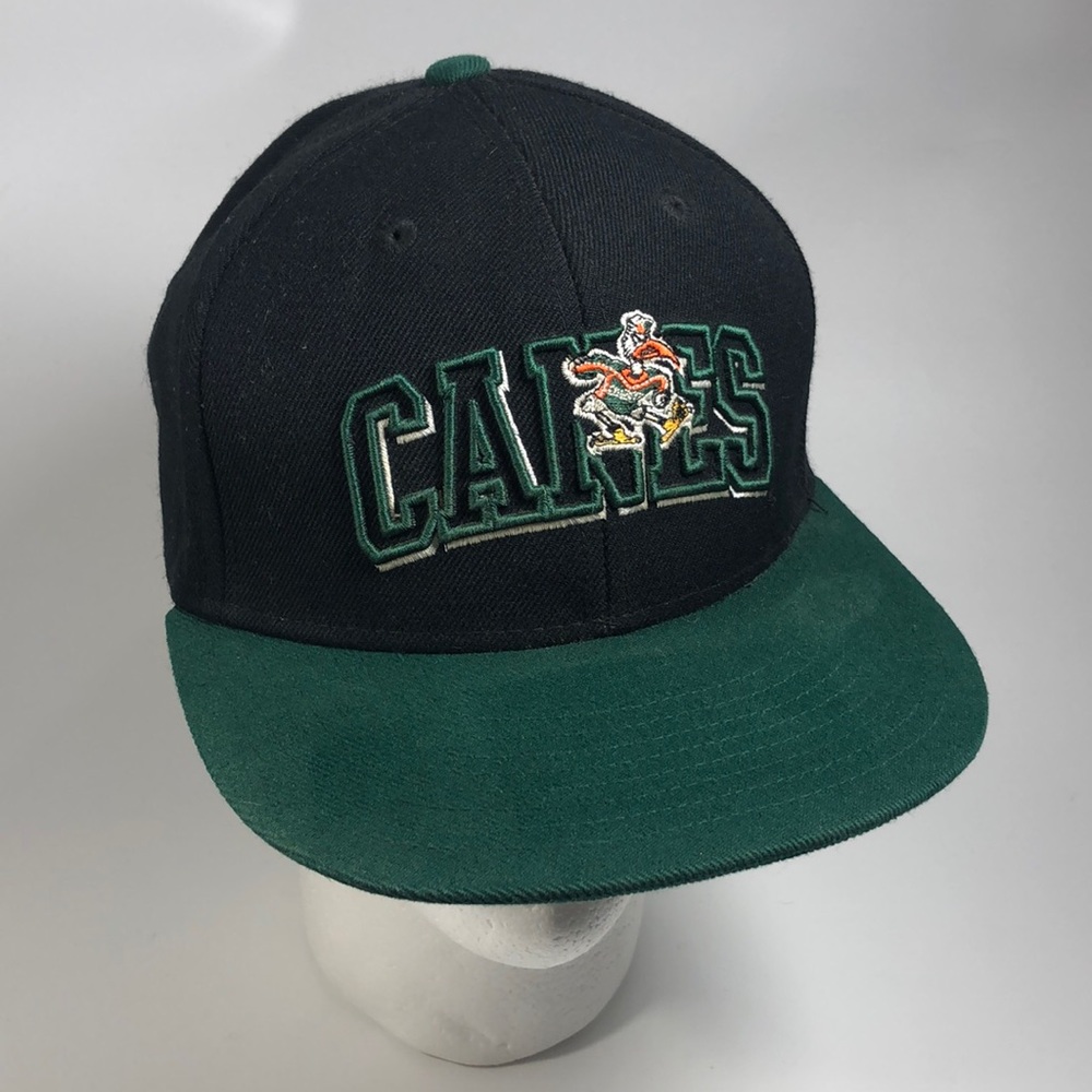 🧩UM Hurricanes Black/Green Snapback